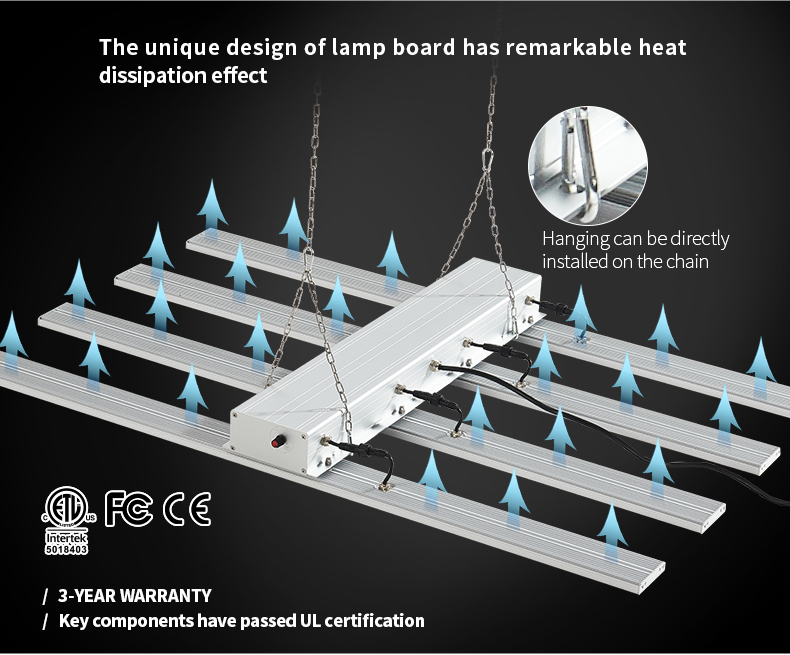 600w led grow light bar