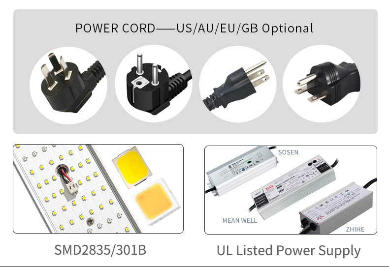 High Efficacy Folding LED Grow Light