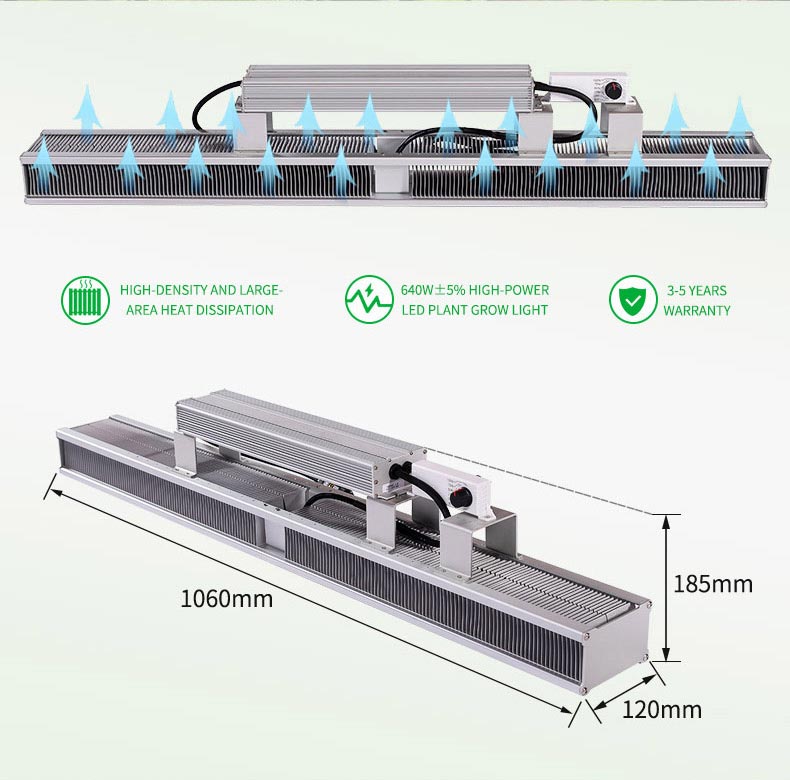 640W greenhouse grow lights