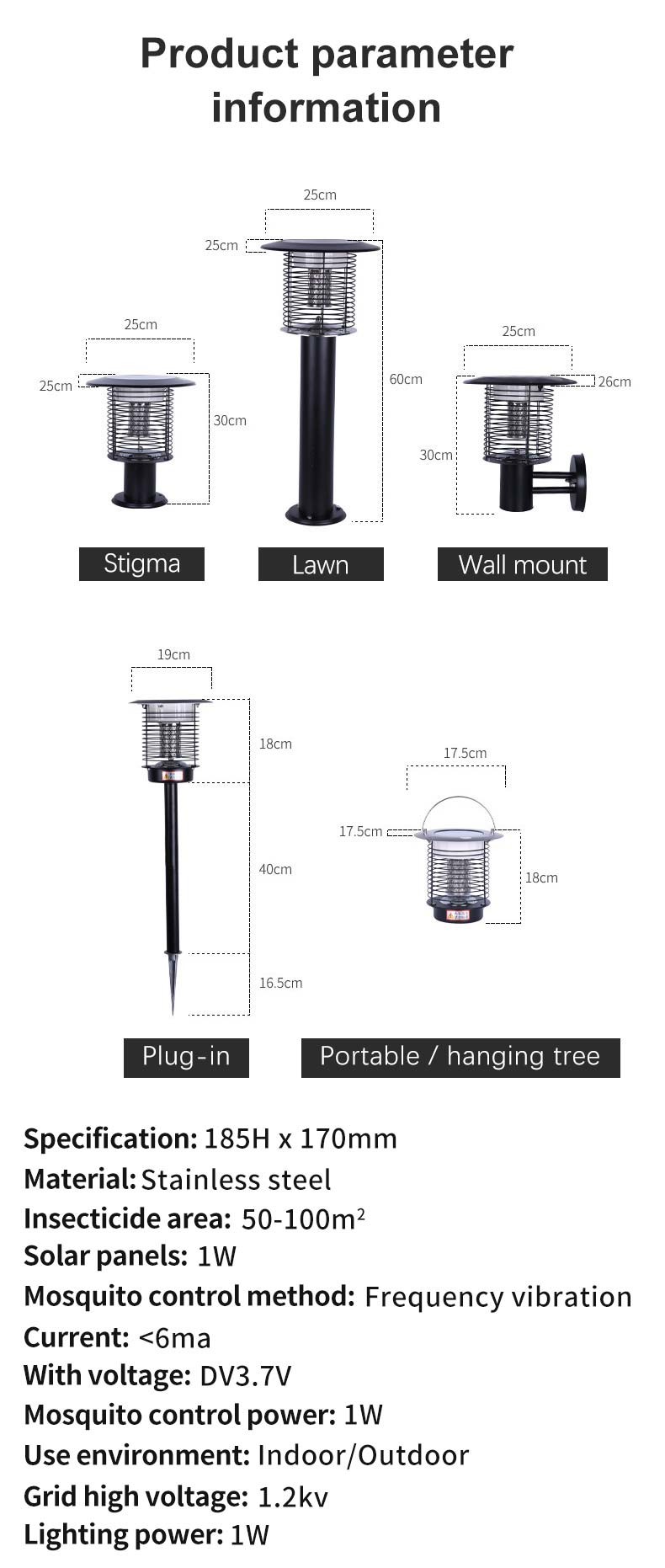 solar mosquito killer lamp