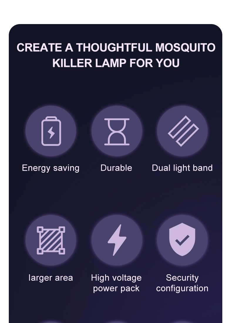 Indoor outdoor Electric Bug Mosquito Fly Zapper Mosquito Killer Lamp