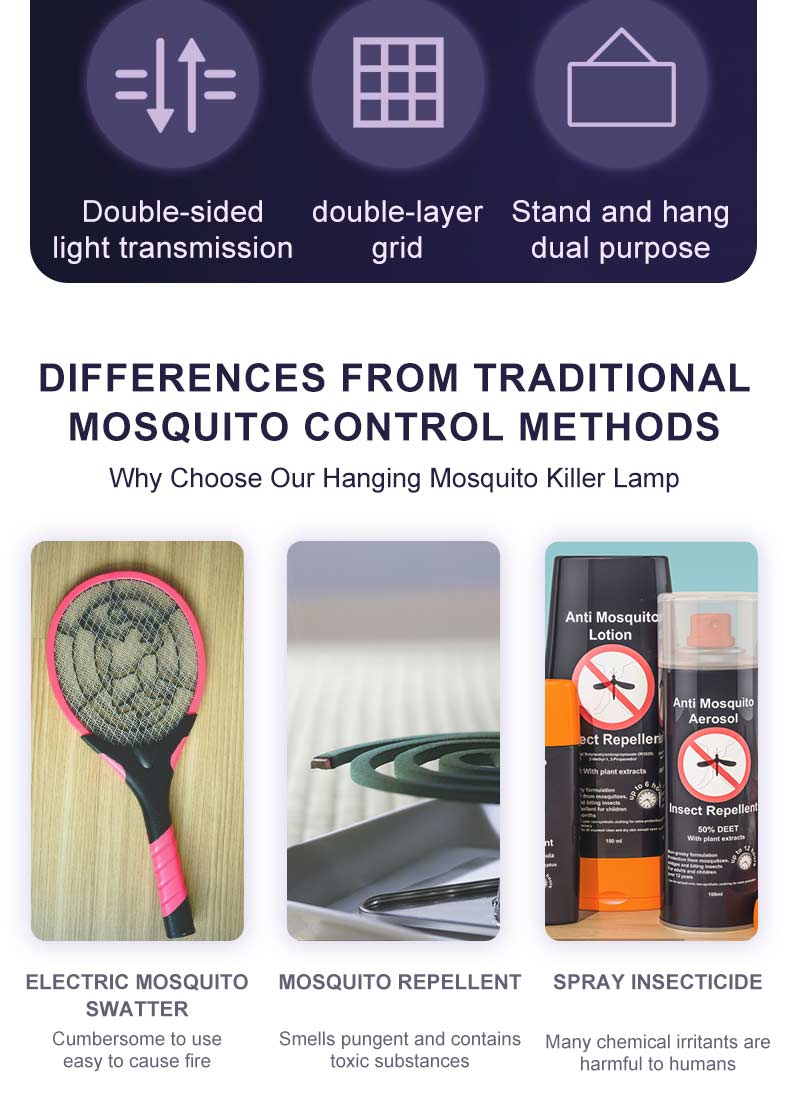 Indoor outdoor Electric Bug Mosquito Fly Zapper Mosquito Killer Lamp