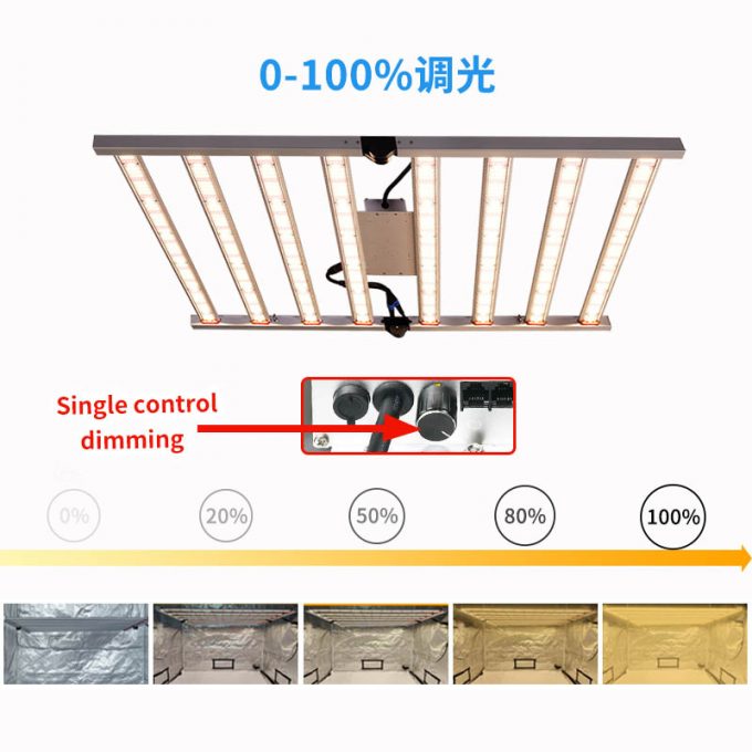 8 bar led grow light for medical plants