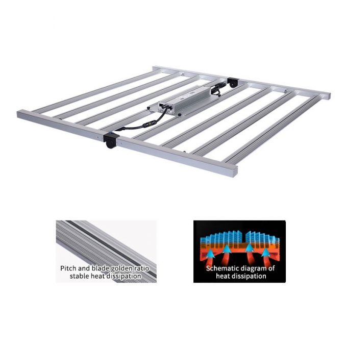 8 bar led grow light for medical plants