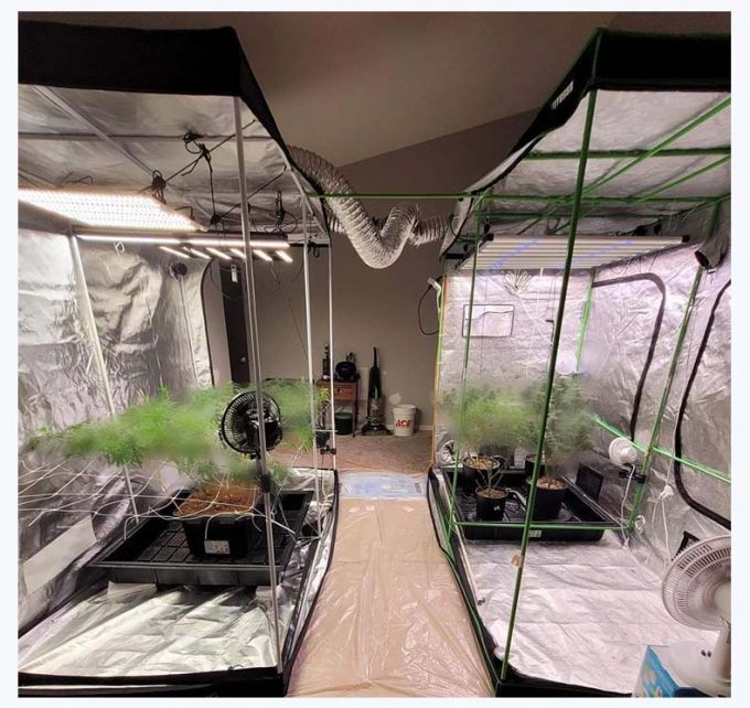 aluminum 600d oxford grow tent full kit